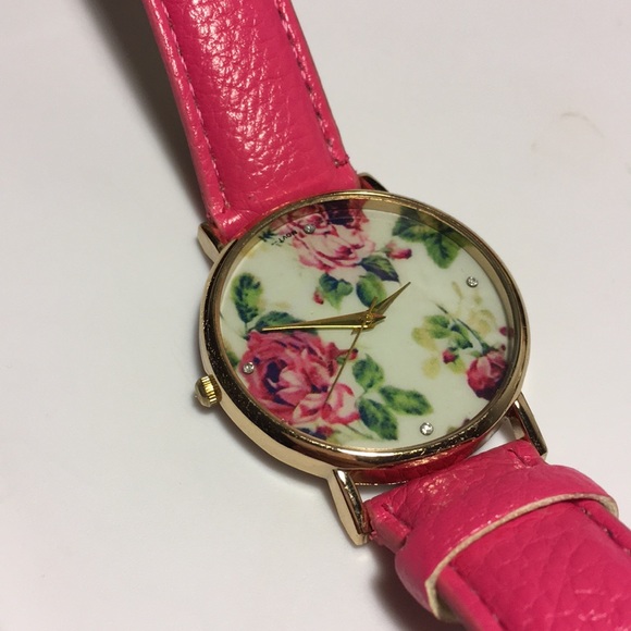 Accessories - 🍋 Floral Pink Watch